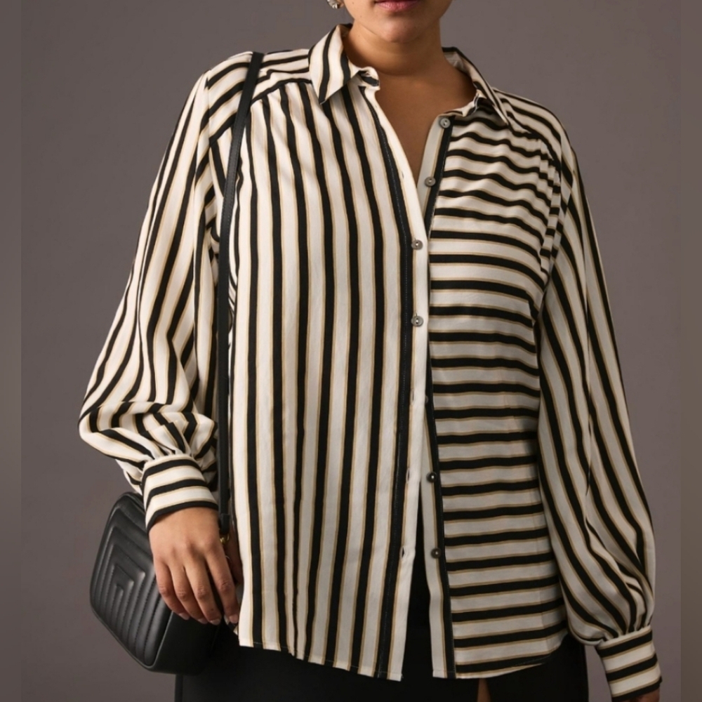 Anthropologie X Maeve Button Up Blouse